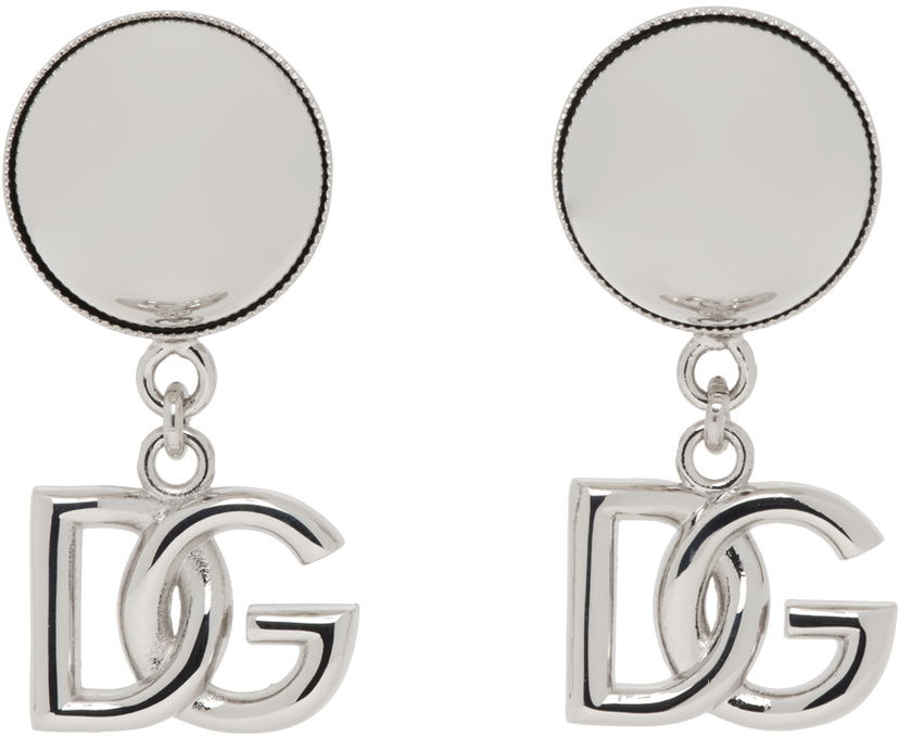 Örhängen Dolce & Gabbana Dolce & Gabbana Kim Kardashian Edition DG Logo Drop Earrings Metallisk | WEQ2V3 W1111
