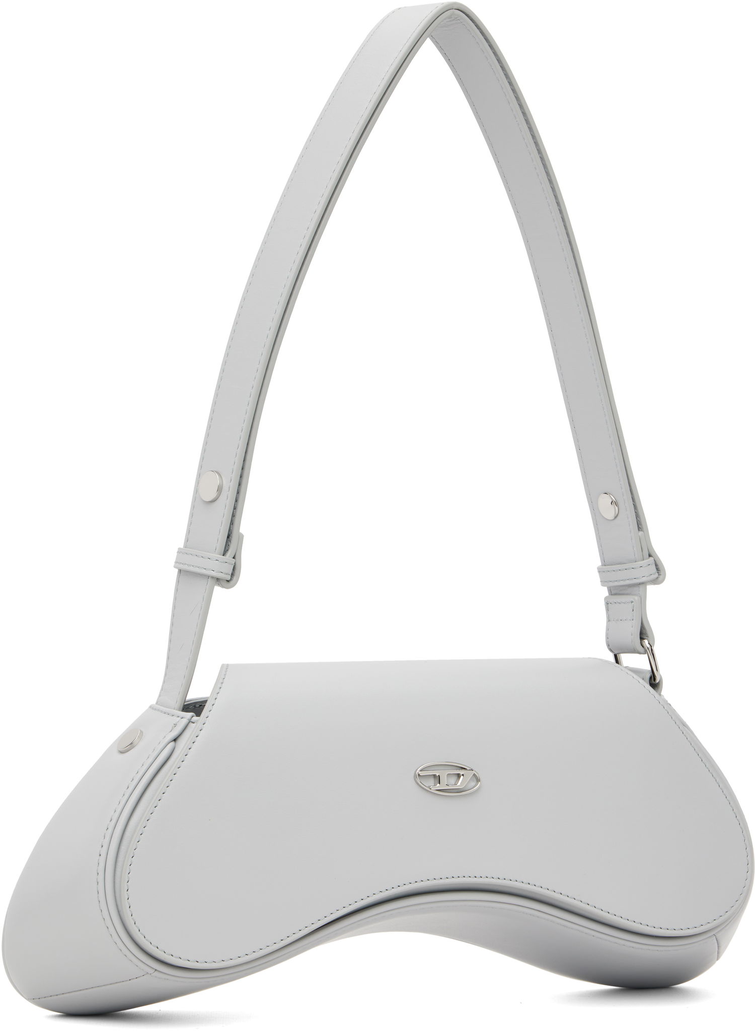 Axelväska Diesel Play Curved Crossbody Bag Grå | X10221 PR227, 1