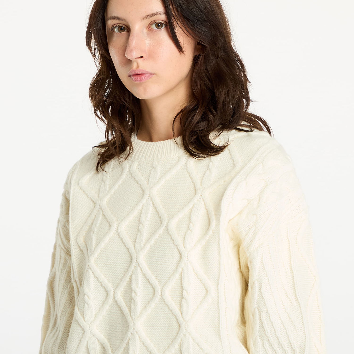 Sweater Wrangler Cable Knit Sweater Worn White Vit | 112356472, 1