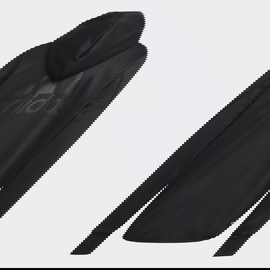 Sweatshirt adidas Originals Designed to Move Fleece Full-Zip Hoodie Svart | GT1404, 1