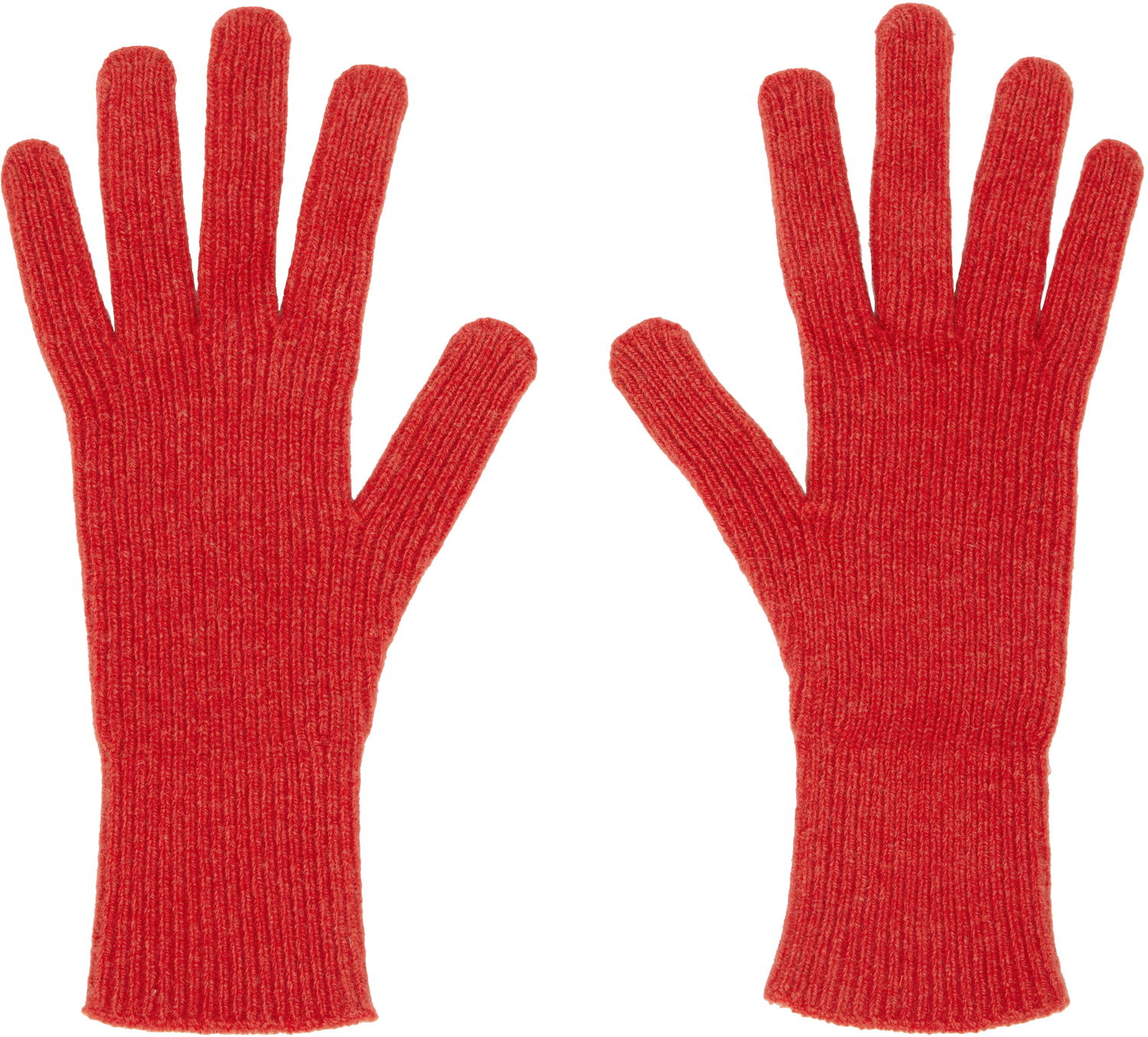 Handskar Baserange Baserange Ribbed Knit Gloves Röd | ACRG-RC-AU25, 0
