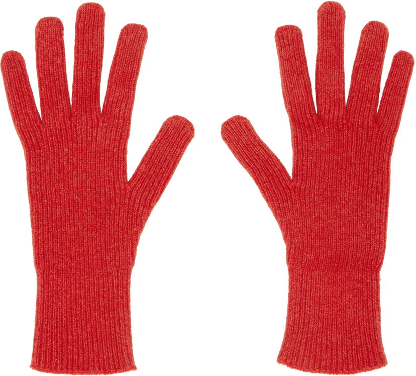 Handskar Baserange Baserange Ribbed Knit Gloves Röd | ACRG-RC-AU25