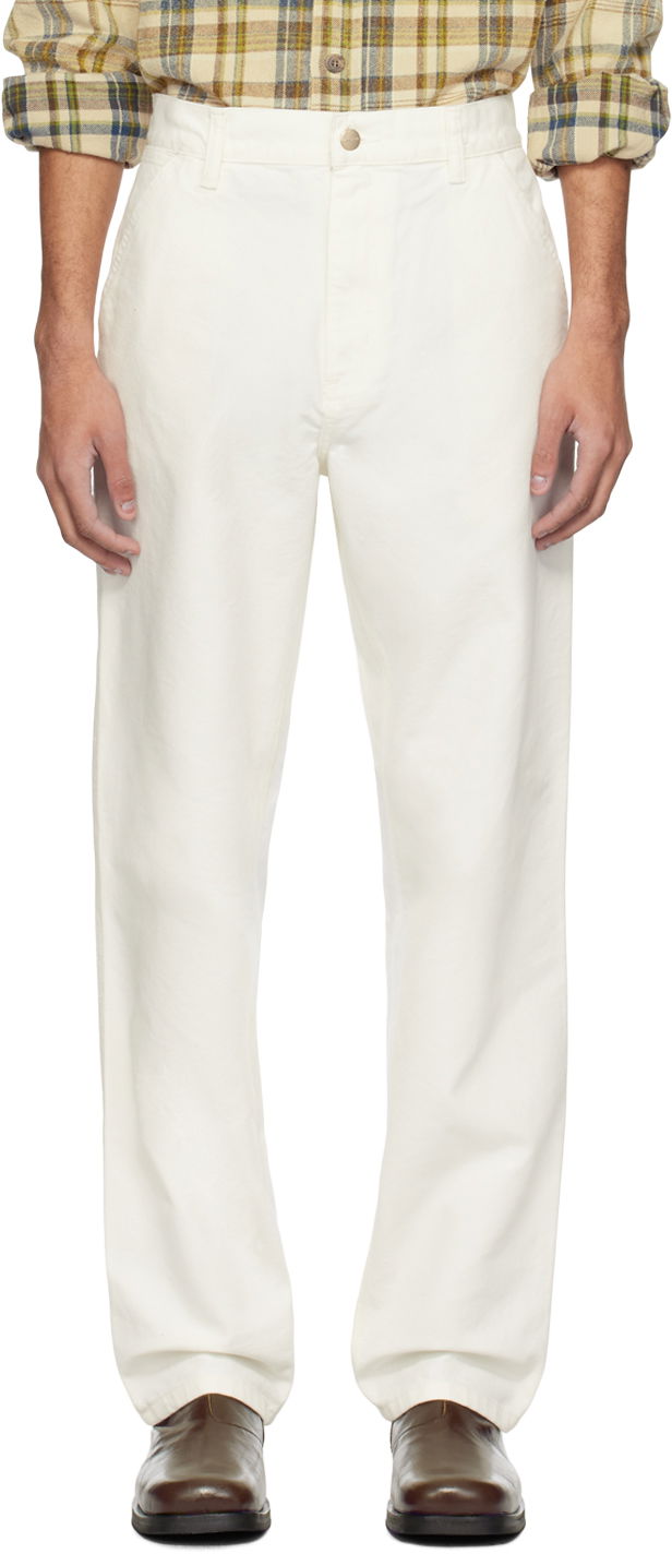 Byxor Carhartt WIP Simple Canvas Trousers Vit | I031220