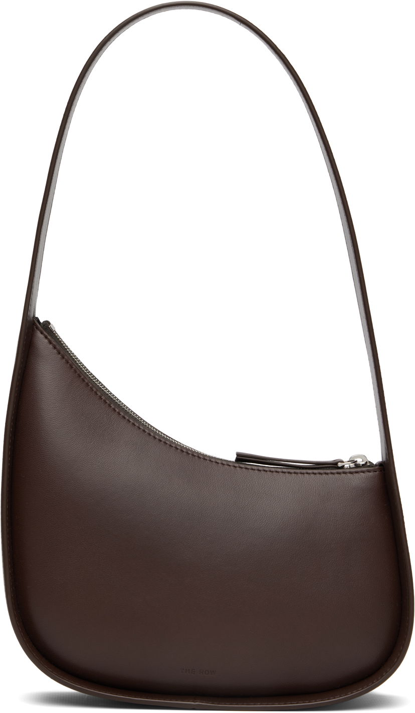 Axelväska The Row The Row Half Moon Shoulder Bag Brun | W1249-L614