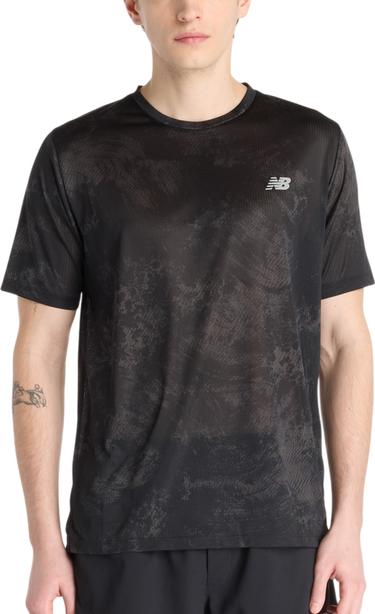 T-shirt New Balance Athletics Printed Short-Sleeve T-Shirt Svart | mt53201-cas, 0