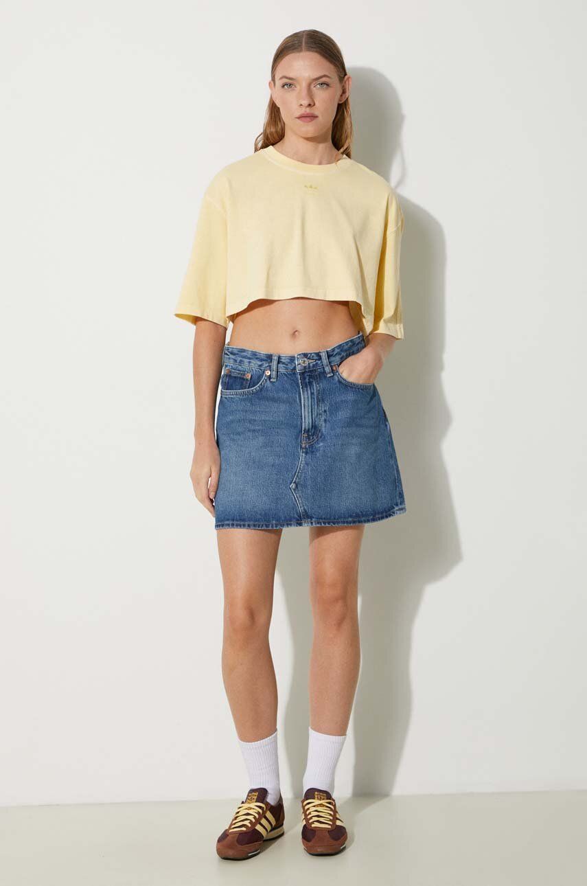 Kjol Samsoe Samsoe Samsoe Samsoe SASHELLY Mini Denim Skirt Blå | F24200020, 1