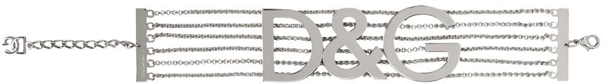 Halsband Dolce & Gabbana Silver Semi-Rigid Multi-Chain Choker Metallisk | WNP4L1 W1111, 0