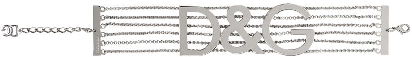 Halsband Dolce & Gabbana Silver Semi-Rigid Multi-Chain Choker Metallisk | WNP4L1 W1111
