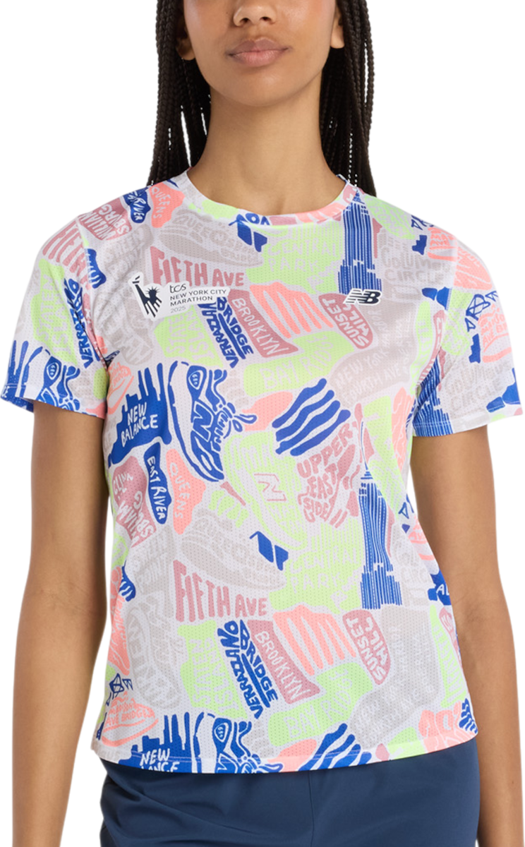 T-shirt New Balance NYC Marathon Printed T-Shirt Flerfärgad | wt53254m-mlt