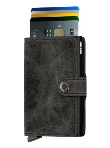 Plånbok Secrid Miniwallet Vintage Svart | MV-BLACK