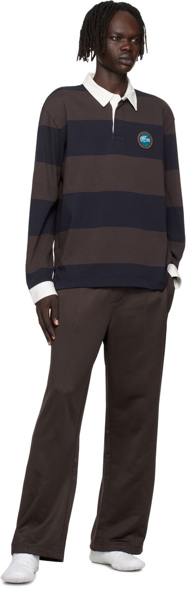 Polotröja Lacoste Lacoste Relaxed Fit Striped Rugby Polo Brun | KH5916_6IY, 3