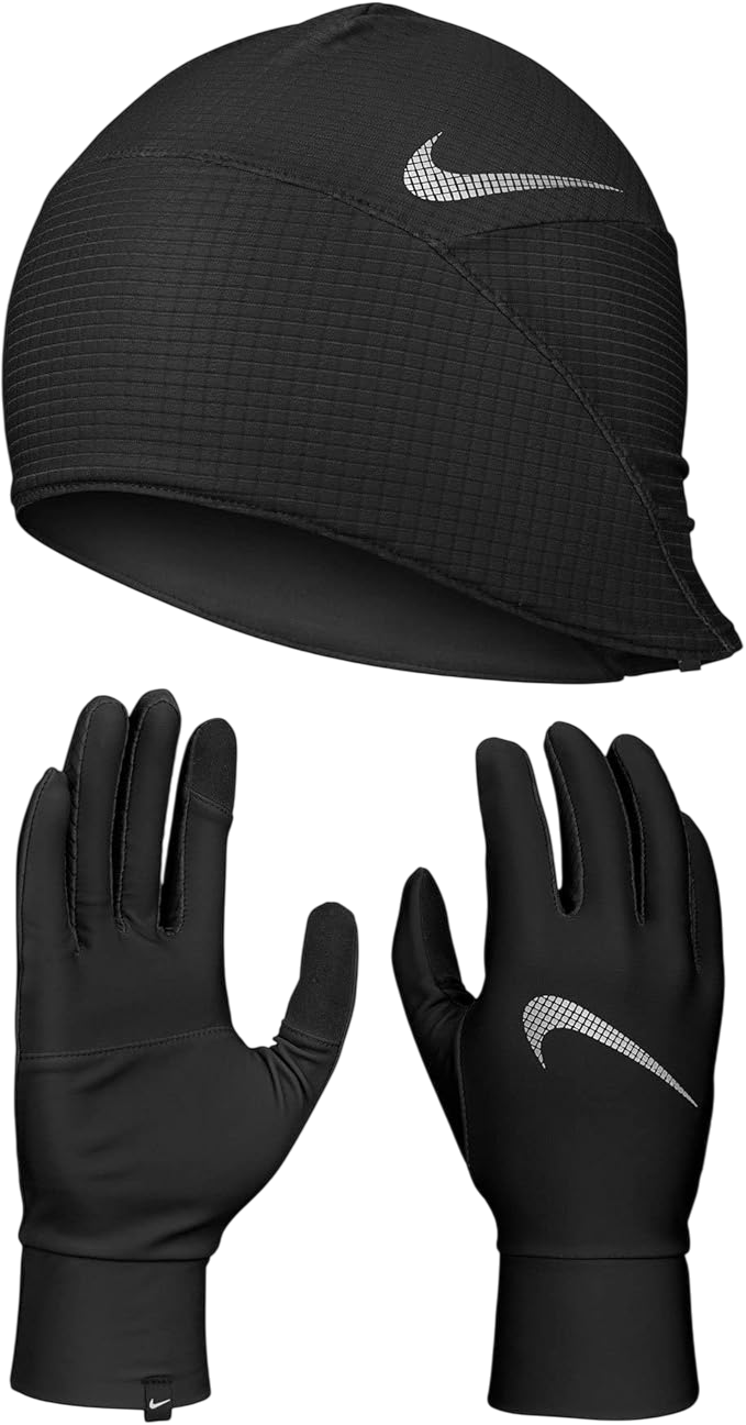 Handskar Nike Nike Run The Winter Running Hat and Gloves Set Svart | rtw9385-15-082
