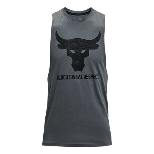 Linne Under Armour Project Rock Brahma Bull Graphic Tank Grå | 1361721-012, 0
