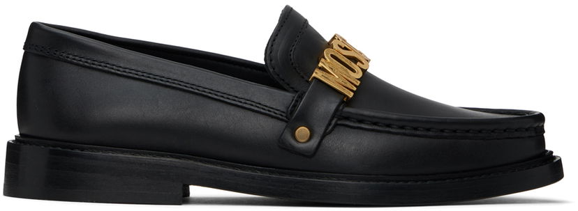 Kläder Moschino Moschino College Loafers Svart | MA10362C1I MF0 000