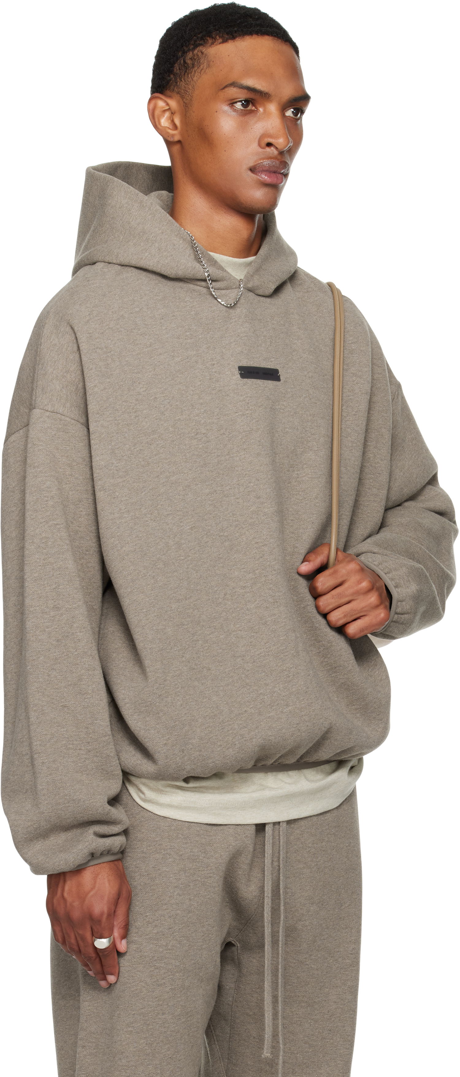 Sweatshirt Fear of God Fear of God ESSENTIALS Modern Fit Fleece Hoodie Grå | 192SP256513F, 1