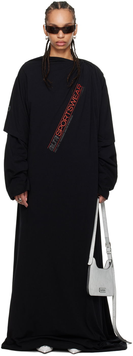 Klä Jean Paul Gaultier Jean Paul Gaultier Shayne Oliver Edition Maxi Dress Svart | 24/27-F-RO239IPJ062-00A