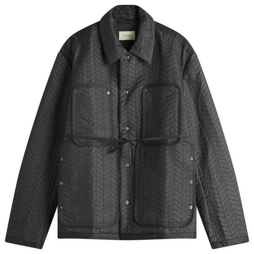 Pufferjacka Craig Green Craig Green Quilted Worker Jacket, Size Large Svart | CGSS25CWOJKT82-30413304