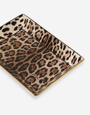 Heminredning Dolce & Gabbana Leopard Print Porcelain Trinket Dish Flerfärgad | TCC199TCAMUUL003, 1