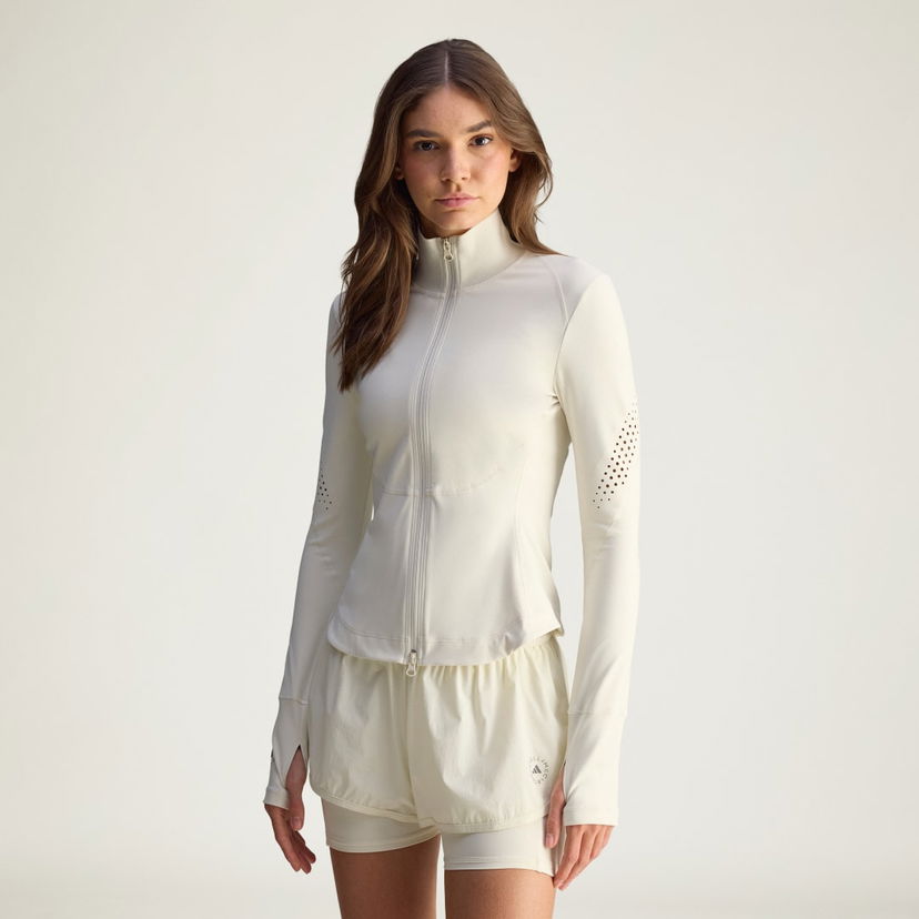 Jacka adidas Performance adidas by Stella McCartney Full-Zip Long Sleeve Training Mid-Layer Vit | JM1397