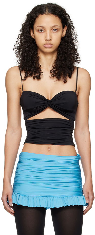 Crop top GUIZIO Guizio Beia Twist Cutout Top Svart | R24110K031, 0