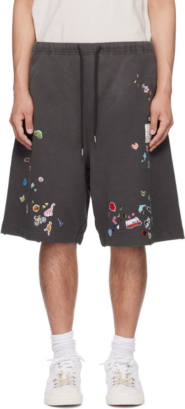 Shorts Maison MIHARA YASUHIRO MIHARA YASUHIRO Sticker Graphic Shorts Grå | A14SP553, 0