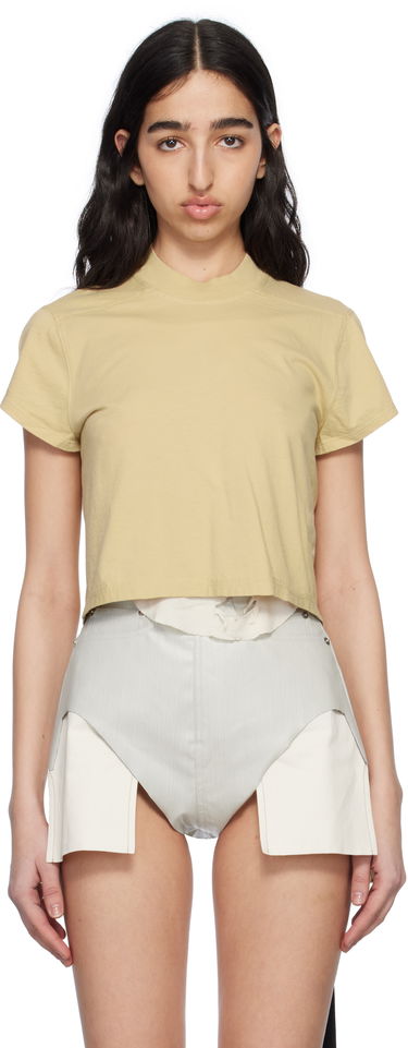 Crop top Rick Owens Rick Owens DRKSHDW Hollywood Cropped Level Tee Gul | DS01E3207 RN, 0
