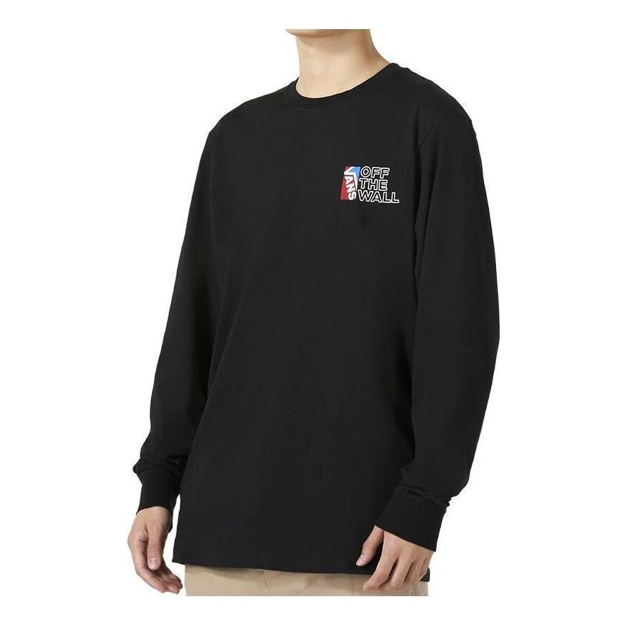 Sweatshirt Vans Dimensions Long Sleeve T-Shirt Svart | VN0A54NWBLK, 0