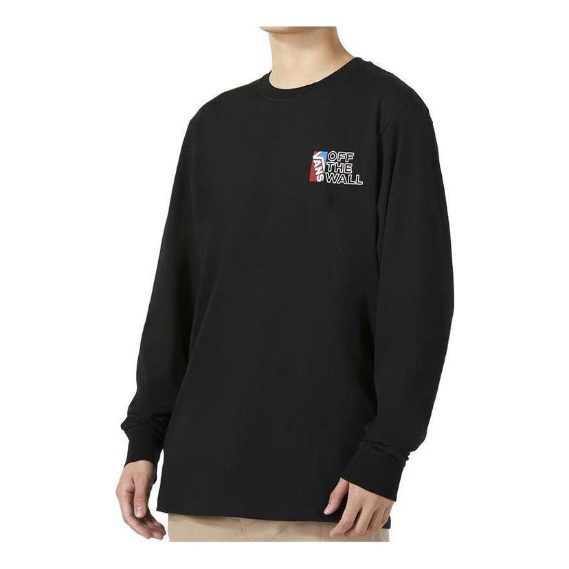 Sweatshirt Vans Dimensions Long Sleeve T-Shirt Svart | VN0A54NWBLK