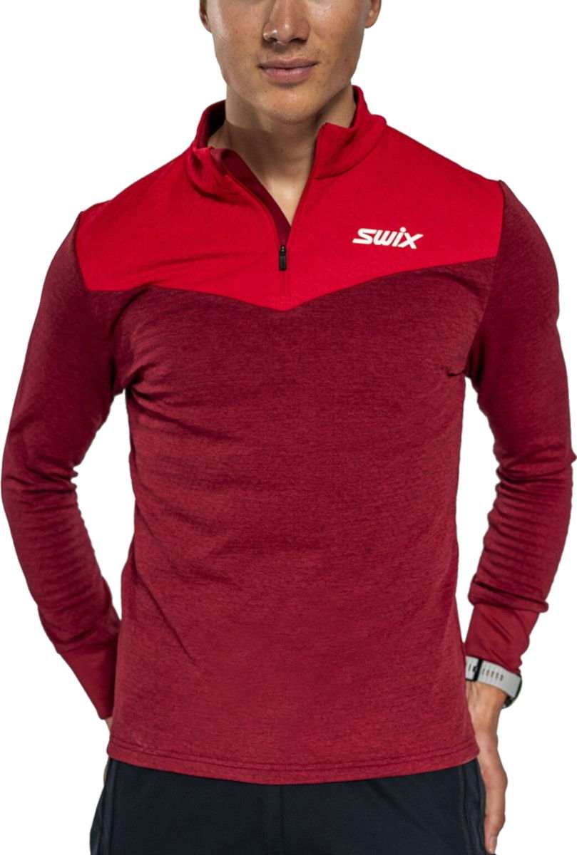 Sweatshirt SWIX Dynamic Midlayer Half Zip Pullover Röd | 10079-23-94306
