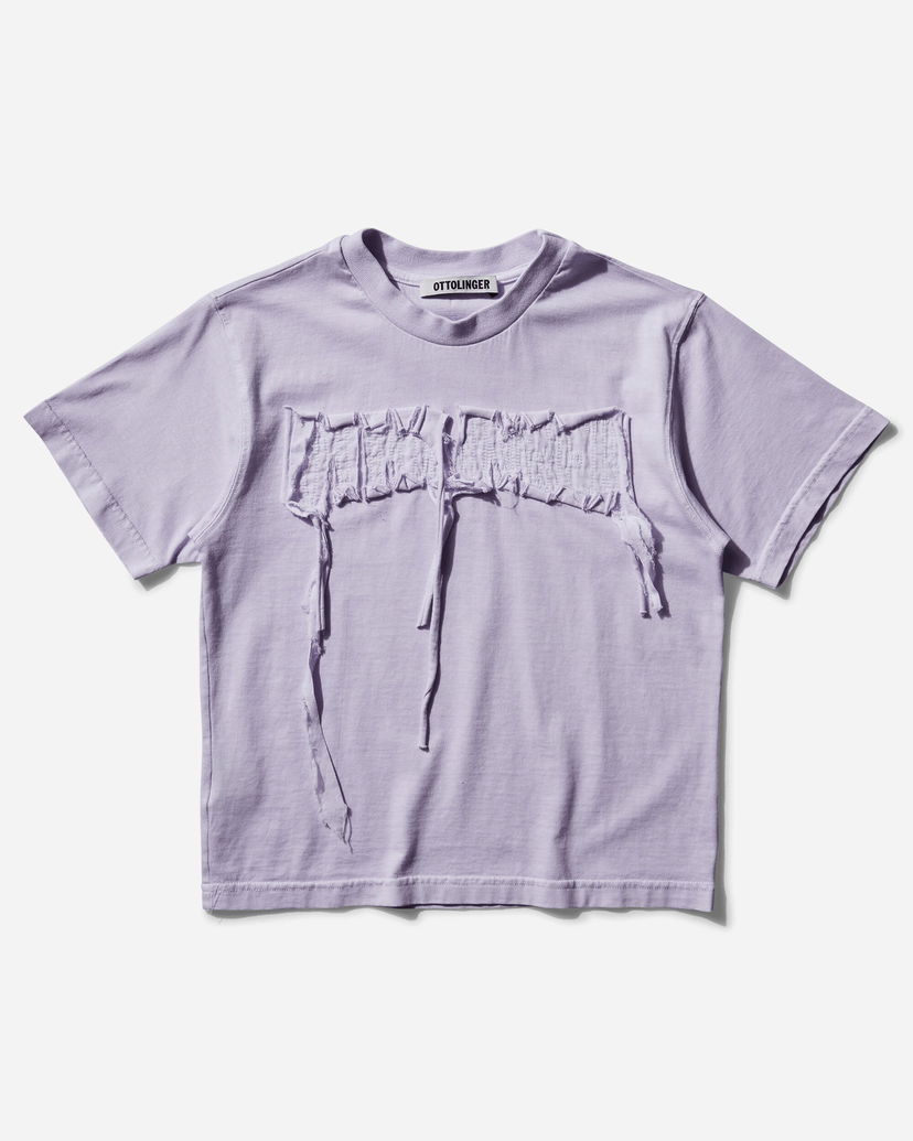 T-shirt Ottolinger Ottolinger Distressed Fitted T-Shirt Purpur | 2215014014 PRP