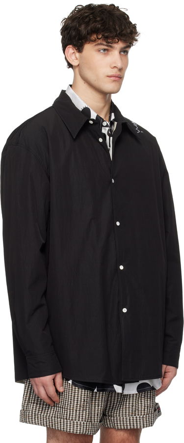 Skjorta Marni Marni Crinkled Nylon Blend Overshirt Svart | CUMU0333SW UTP786, 1