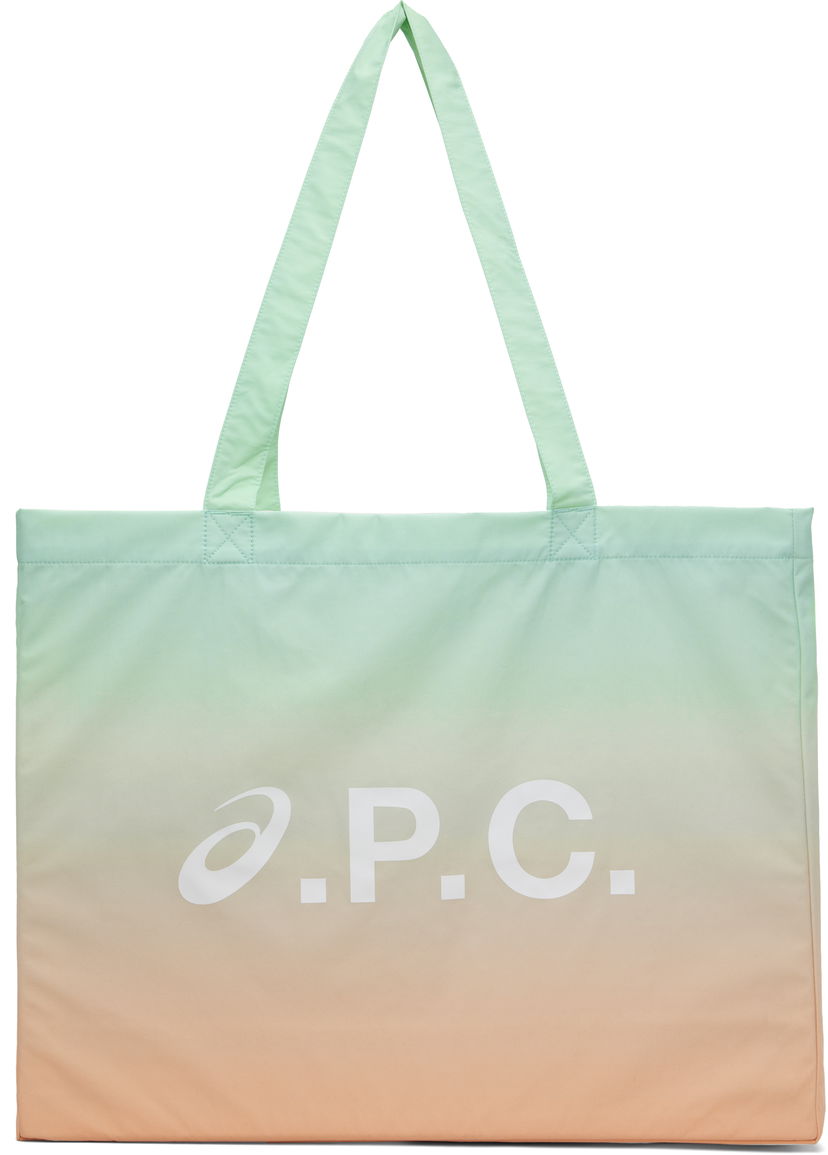 Tygpåse A.P.C. A.P.C. ASICS Edition Diane Tote Bag Grön | PSAKO-M67002