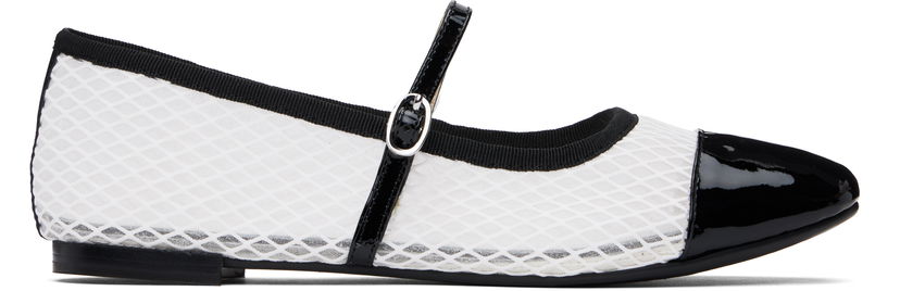 Skovård Repetto Repetto Georgiana Mesh Mary-Jane Ballerina Flats Vit | V4222VGMESH