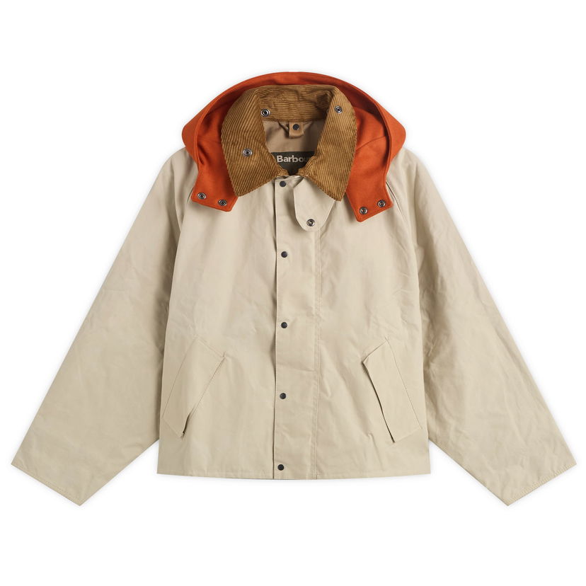 Jacka Barbour Kaptain Sunshine Short Cruiser Jacket Beige | MCA1070GY11