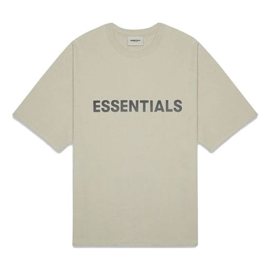 T-shirt Fear of God Essentials Logo T-Shirt Beige | FOG-FW20-291