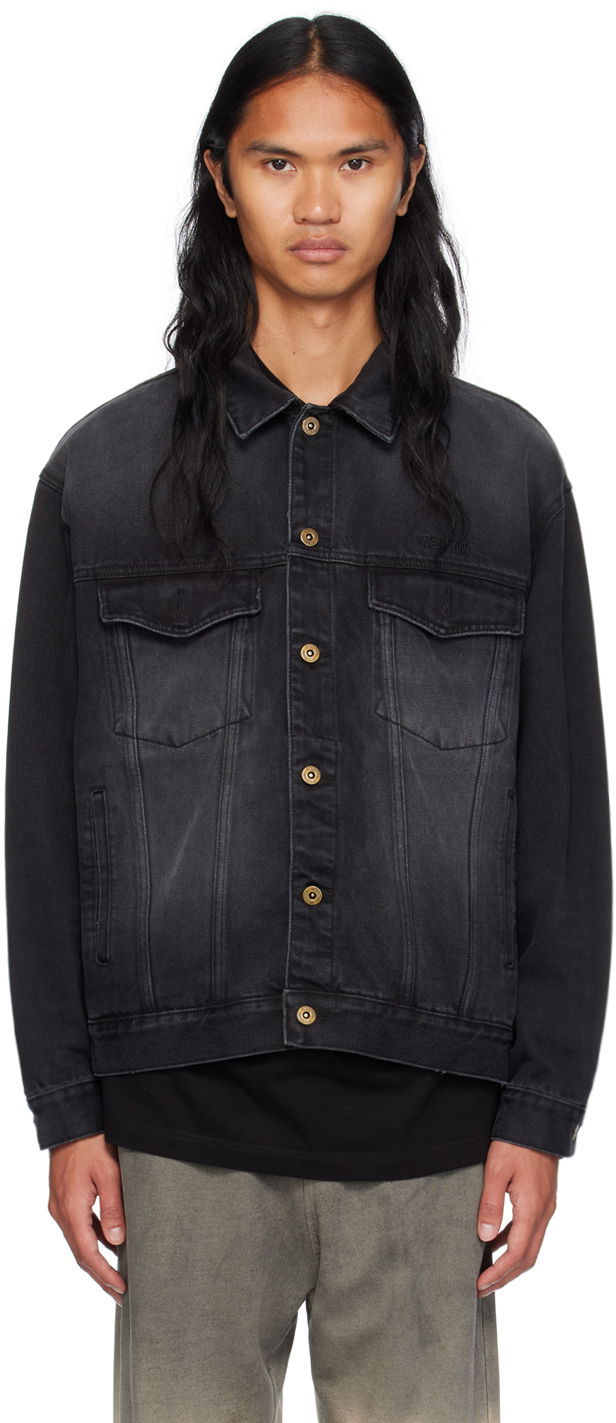Jacka We11done Denim Jacket Svart | WD-DJ2-24-364-U-BK