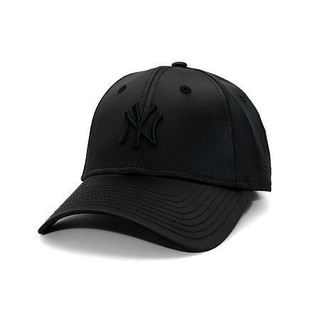 Keps New Era Satin 9FORTY NY Yankees Adjustable Hat Svart | 60595368