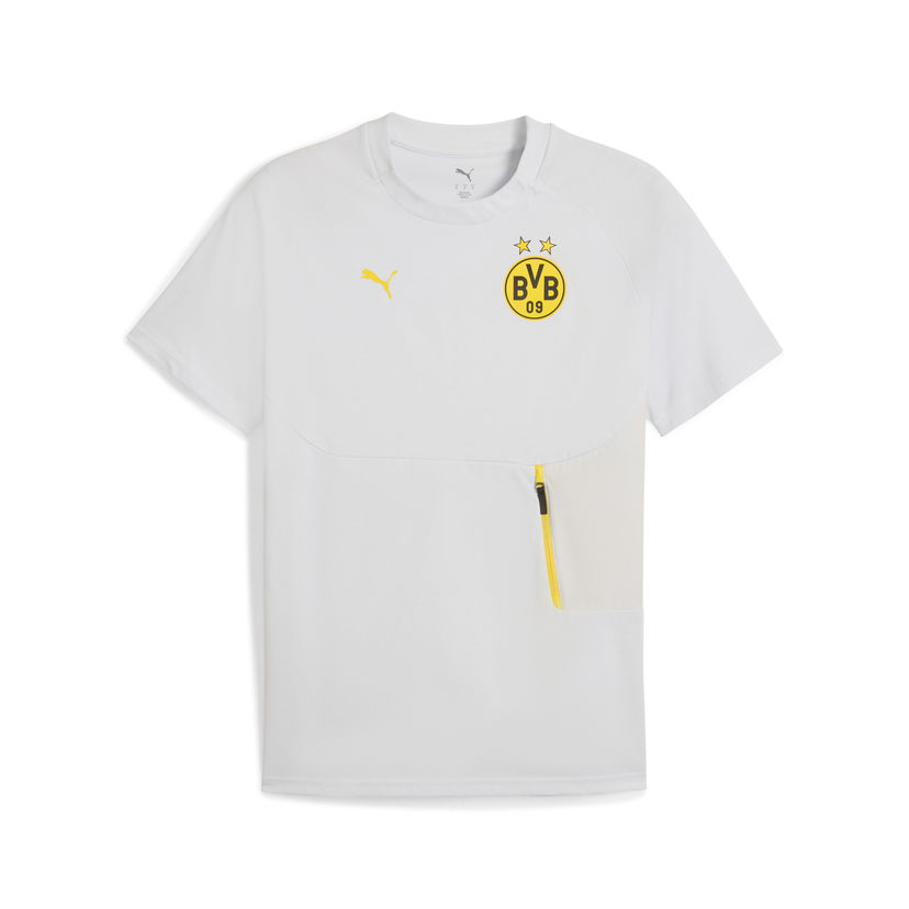 T-shirt Puma Borussia Dortmund PUMATECH Men's Training T-Shirt with Pocket Vit | 781692_18