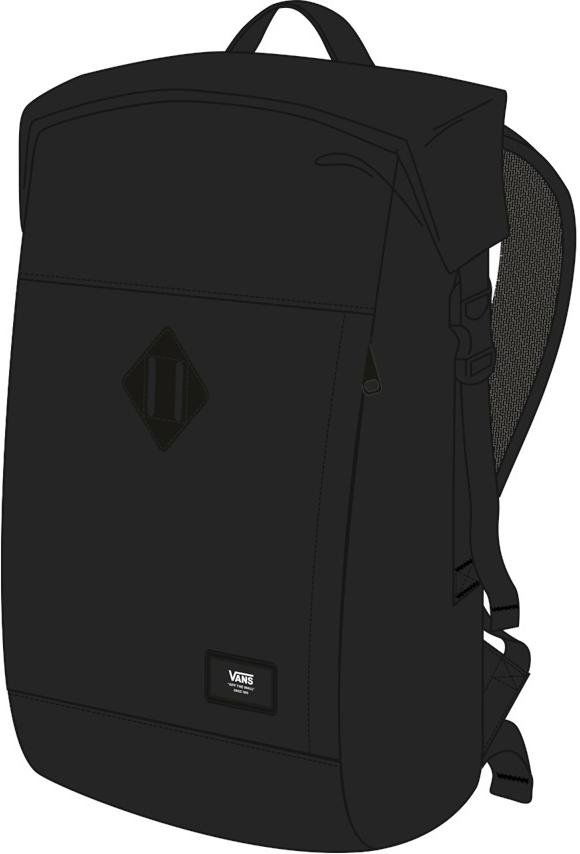 Ryggsäck Vans Roll Top Backpack Svart | vn0a36yjblk1