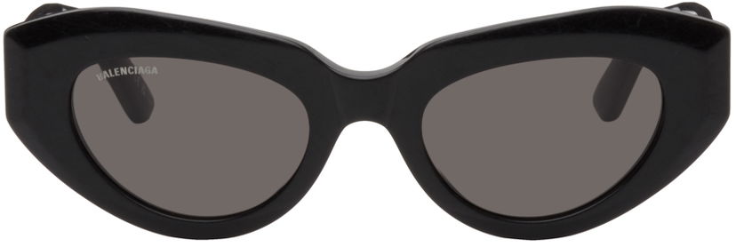 Solglasögon Balenciaga Black Rive Gauche Cat Svart | BB0236S-001