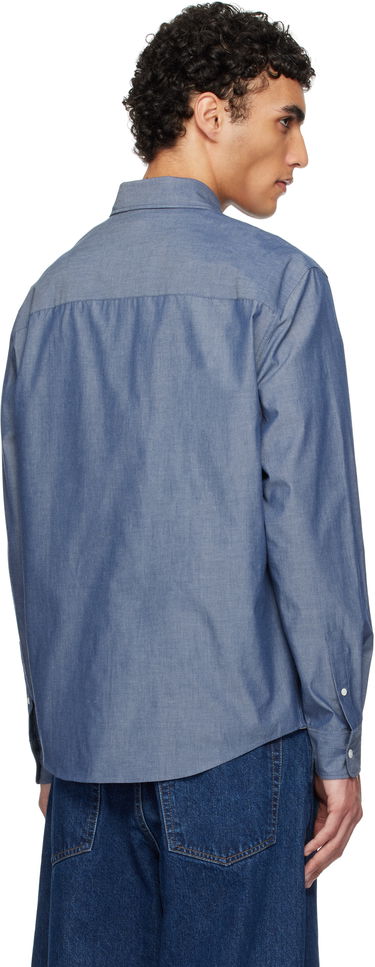 Skjorta MAISON KITSUNÉ Maison Kitsuné Fox Head Casual Shirt Blå | OM00432WC5043, 2