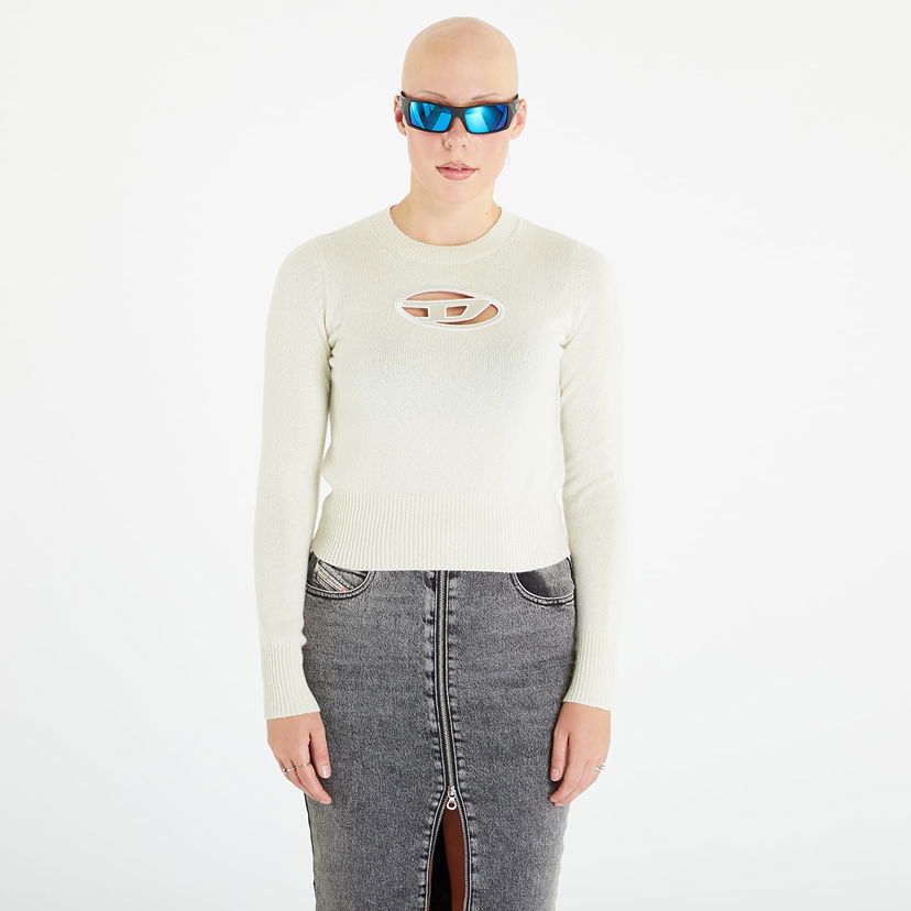 T-shirts och linne Diesel M-Areesa Knitwear Silver Green Vit | A06712_0KCAE Silver Green
