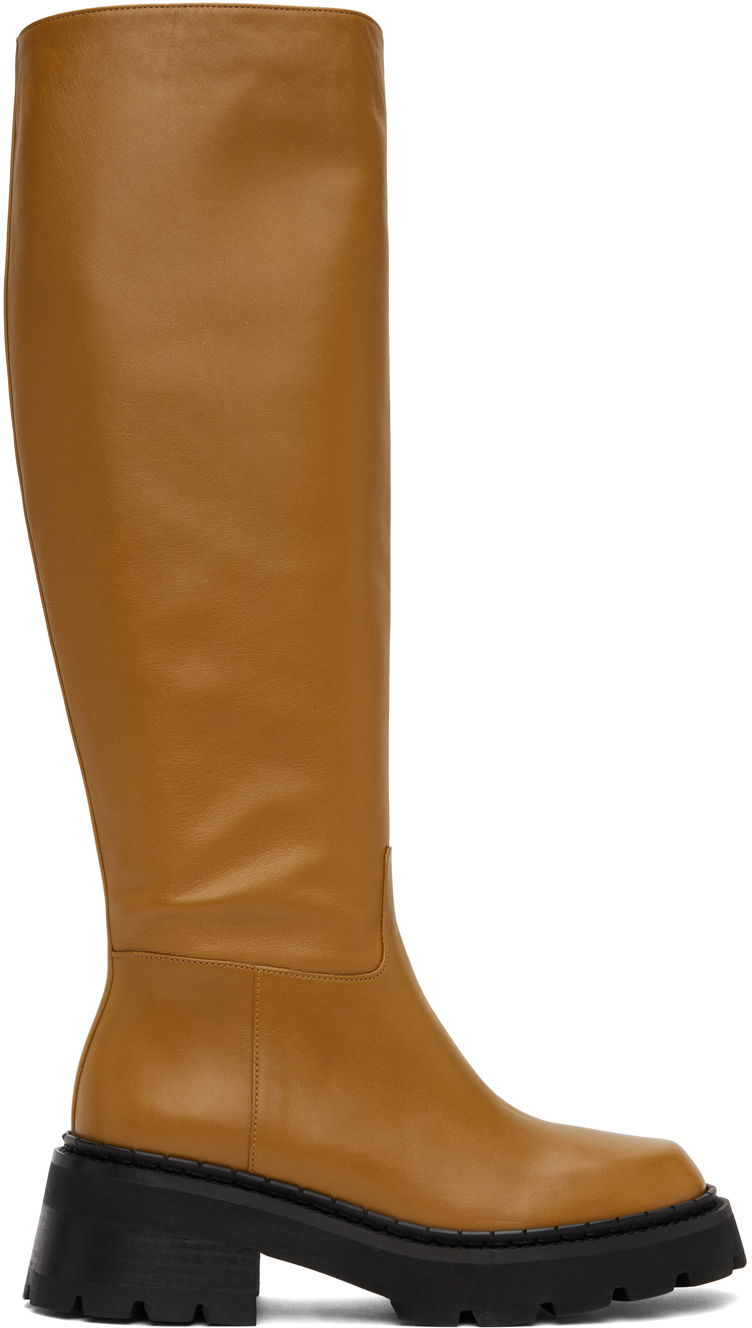 Kläder BY FAR BY FAR Russel Knee-High Boots Brun | 22FWRUSDPNBSSP