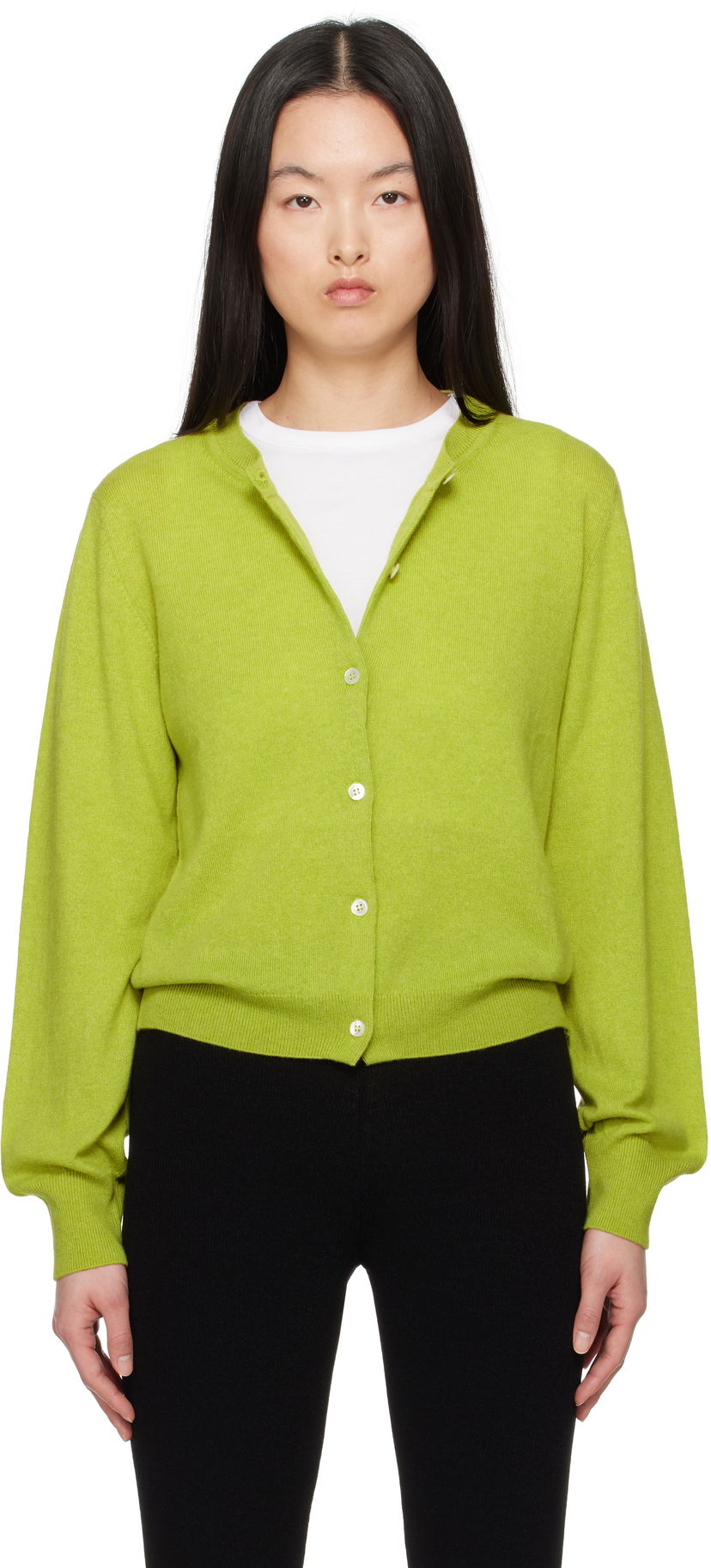Sweater &Daughter &Daughter Enya Cashmere Cardigan Grön | CH04635