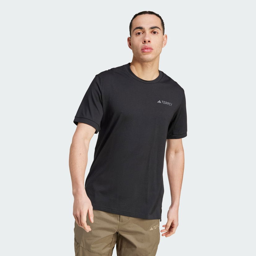 T-shirt adidas Performance Terrex Xploric Short Sleeve Logo Tee Svart | IN4618