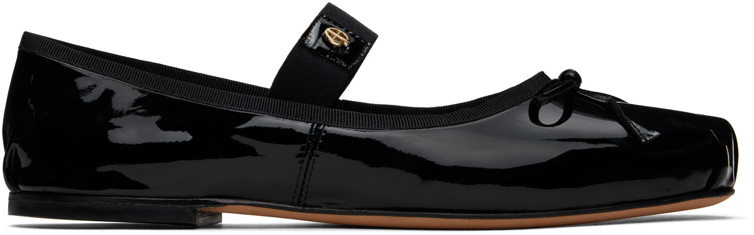 Sneakers och skor Anine Bing ANINE BING Jolie Ballerina Flats Svart | A-14-10595-BLK1, 0