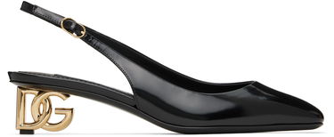 Sneakers och skor Dolce & Gabbana Dolce&Gabbana Patent Leather Slingback Heels Svart | CG0913 A1037, 0