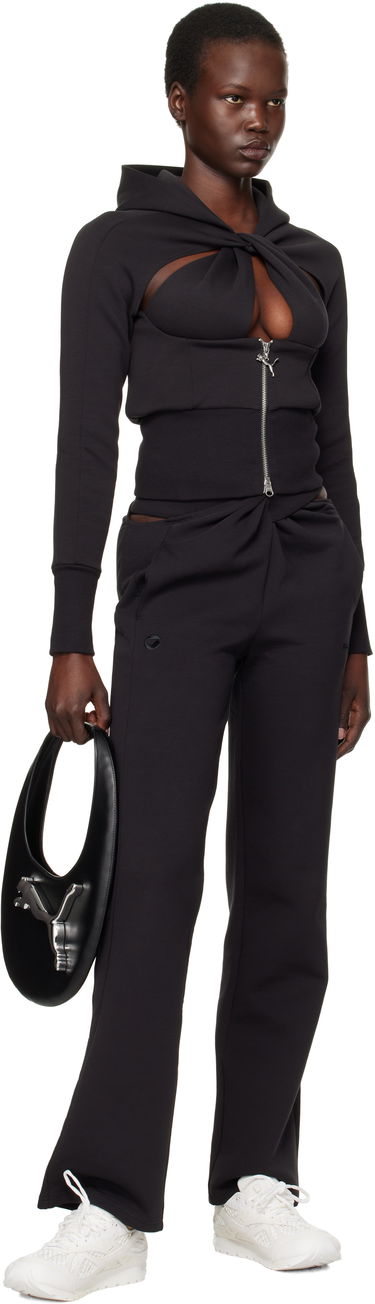 Sweatshirt Coperni Edition Cropped Hoodie Svart | 628302, 3