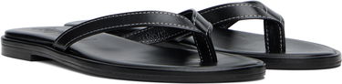 Kläder Aeyde Aeyde Melody Leather Toe-Post Flip-Flops Svart | A11-FS-FDMR08FL191-SS25-800-007, 3