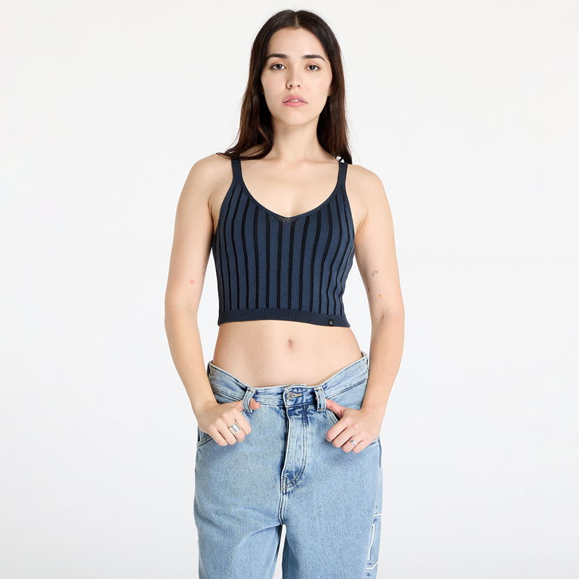 Linne CALVIN KLEIN Plated Sweater Bralette Blue Blå | J20J224302 PPK